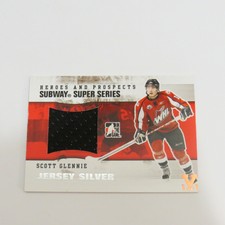 2009-10 ITG HEROES AND PROSPECTS SUBWAY SERIES JERSEY SILVER SCOTT GLENNIE 1/1
