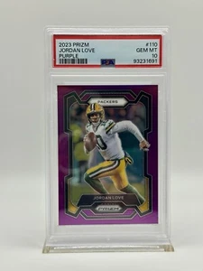 Jordan Love Prizm Viola 101/125 PSA 10 POP 2 2023 - Foto 1 di 2