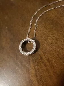 Zales Circle Diamond Necklace - Picture 1 of 4