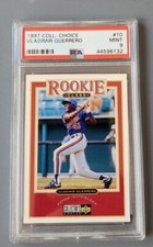 1997 Collector's Choice Vladimir Guerrero Rc Montreal Expos #10 Rookie PSA 9 