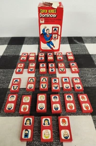 Vintage 1979 Whitman Super Heroes Dominoes Set in Original Box, 1 Missing Domino - Picture 1 of 19