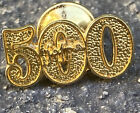 Jafra 500 Tie Tack Lapel Hat Jacket Pin Gold Color Numbers