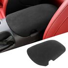 ^Dark Gray Suede Car Armrest Box Panel Cover Interior Decoration For Mustang