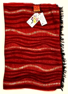 Neu mit Etikett Anü von Natural (ANU) 79 x 21 rot Schal Halstuch - Bild 1 von 13