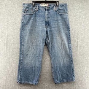 Levi's Men's Jeans 567 38x30 Blue Denim Medium Wash Vintage Loose Bootcut Pants