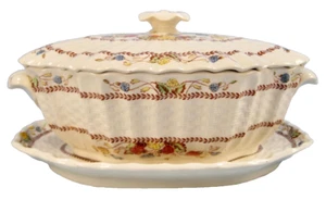 Copeland Spode Cowslip Tureen Covered With Underplate S173 S713 England Small (O - Picture 1 of 12