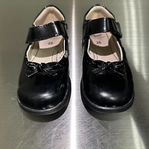 Mary Jane Pediped Black Patent Leather Shoes Arch Support Flex System Kids 11 - Picture 1 of 14
