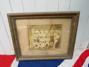 CAMP GYM ARMY ANTIQUE VINTAGE OLD SCHOOL SPORTS FRAMED TEAM PHOTO PHOTOGRAPH - Picture 1 of 8
