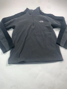The North Face Sweater Boys Large Long Sleeve 1/4 Zip Outdoor Casual Gray - Picture 1 of 16