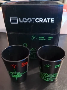 Loot Crate Gaming Exclusive - Pair of Battlezone Shot Glasses - New In Box - Picture 1 of 2