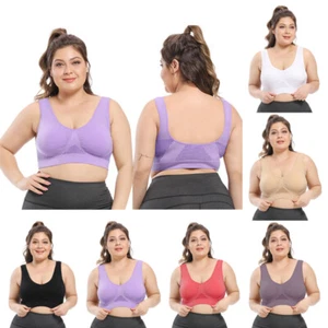 Women's High Impact Support Bounce Control Plus Size Workout Sports Bra Casual - Picture 1 of 15