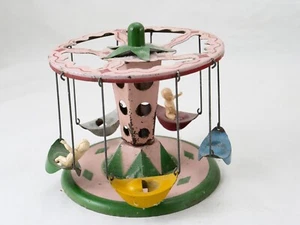 JML Magnin Lyon Frankreich Manège Fête Foraine aus lackiertem Blech Tintoy Durchmesser 15 cm - Bild 1 von 8