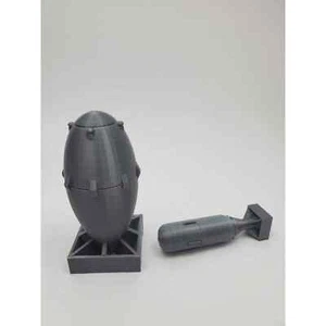 Fat Man and Little Boy bomba atomica WW2 modelli stampati in 3D 4,5" e 3,75" - Foto 1 di 6
