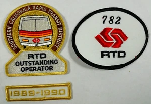 lot Southern California Rapid Transit District RTD Outstanding Operator patches - Picture 1 of 7