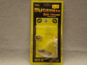 Boogerman Big Thump, Spinner Bait, 1/2 oz, White /w Gold & Silver Blades - Picture 1 of 2