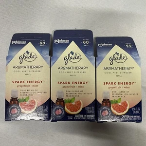 3er Pack Glade Cool Mist Diffuser Öl Nachfüller Spark Energy Grapefruit + Mint 0,56 - Bild 1 von 4