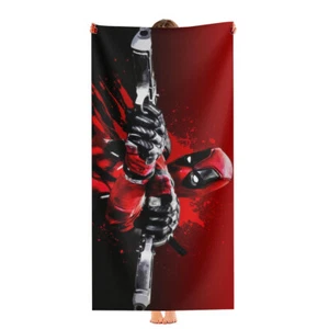 Deadpool Strandtuch 30"x60" schnelltrocknend Mikrofaser Geschenk für Mädchen Jungen - Bild 1 von 10