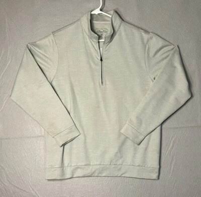 Pullover Sun Mountain Thermal Golf Bridger 1/4 Cremallera Gris Platino Talla L Jaspeado Foto 1 de 4