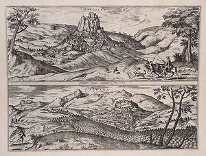 Mapa antiguo, Braun & Hogenberg, Hardales/Cartama - Imagen 1 de 1