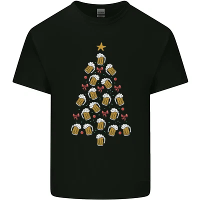 Beer Christmas Tree Kids T-Shirt Childrens - Image 1 of 4