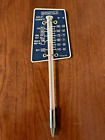 Vintage Springfield Pieczenie Mięso Drób Szklany Metalowy termometr 6,5 cala Niebieski