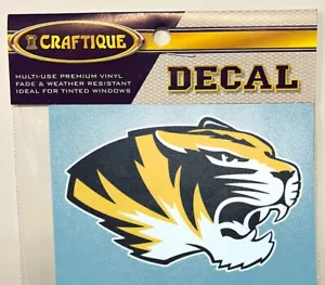 University of Missouri TIGERS Tiger Head Logo Vinyl Decal MIZZOU Sticker - Picture 1 of 1