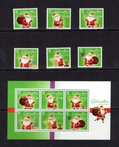Gibraltar: 2021, Christmas, Self-adhesive set, + miniature sheet, MNH - Picture 1 of 1