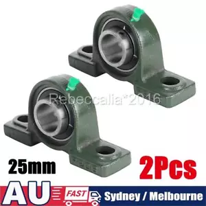 2PCS 25mm Pillow Block Bearing Self Aligning Bottom Foot Mount Housing NEW OZ - Picture 1 of 11