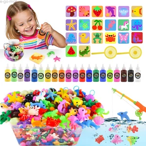 Aqua Fairy Water Gel Kit with 20 Magic Gel 20 Shape 3D Molds Craft Kits for Kids - Picture 1 of 13