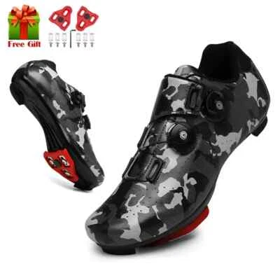 Tenis de ciclismo MTB para hombre con tacos autobloqueantes carretera carreras bicicleta velocidad zapatos Foto 1 de 4