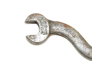 Vintage Williams Curved  Made in USA Steel Double End Wrench #6610 - Picture 1 of 3