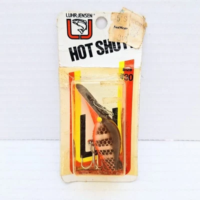NUEVO De colección Luhr Jensen Pre Rapala Hot Shot 30 Negro/Naranja Escala Nuevo de Lote Antiguo Foto 1 de 3