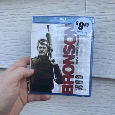 BRONSON Triple Threat (Blu-ray 1982) Death Wish 3-Film Collection FACTORY SEALED - Image 1 of 2