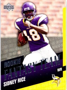 2007 Upper Deck #RFT-SR Sidney Rice Rookie Fantasy Team Minnesota Vikings - Picture 1 of 2