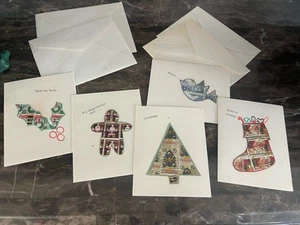 (5) Raro Francobollo Postale Natale Vintage USA Personalizzato Holiday Cards Veterans Community - Foto 1 di 9