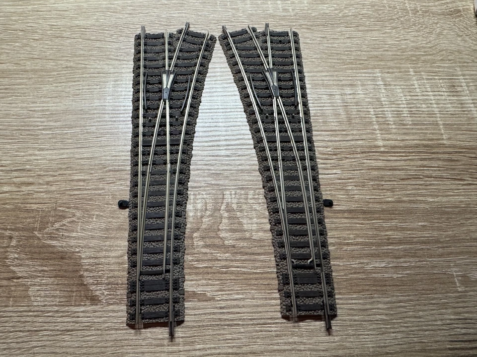 Fleischmann 6140 H0 Professional Track Switch Pair Straight Without Drives Good Condition - Image 1 of 1