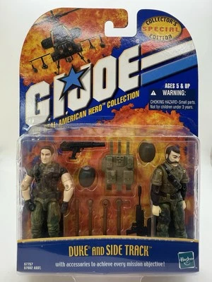 Paquete de 2 figuras de acción GI Joe Duke and Side Track Collectors edición especial 2000 Foto 1 de 2