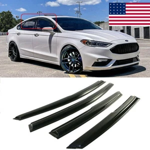 For 2013-2018 Ford Fusion Wavy Mugen Style Window Visors Rain Guards Kjozzvahqzq - Picture 1 of 10