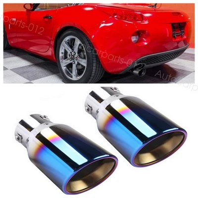 2pcs Car Rear Exhaust Tip Tail Pipe Stainless Muffler For Pontiac Solstice US Foto 1 de 4
