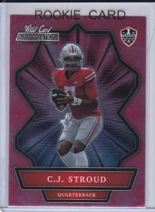 C.J. STROUD ROOKIE CARD 2021 Wild Card Alumination CJ Texan RARE PINK VERSION RC - Picture 1 of 2