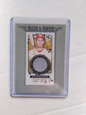 Allen and Ginter Paul Goldschmidt 2021 juego reliquia usada Foto 1 de 2