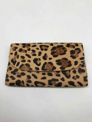 Embreagem usada Nordstrom marrom estampa animal - Imagem 1 de 4