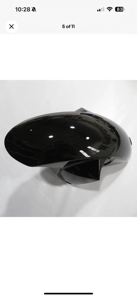 Guardabarros delantero negro brillante Suzuki GSXR 1000 2017-2025 nuevo Foto 1 de 1