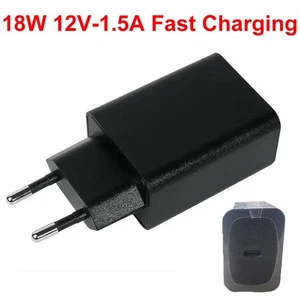 18W 12V Type-C schnell Ladegerät Charger Netzstecker Steckernetzteil Adapter - Picture 1 of 6