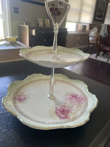 Lefton Two Tier Tray #5699 - Picture 1 of 6