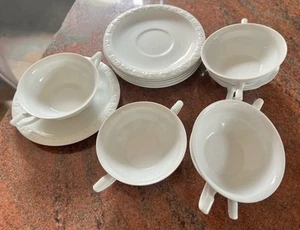 Rosenthal Maria Weiß Classic Rose 6 Suppentassen mit Untertassen - Bild 1 von 5