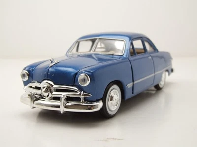 Ford Coupe 1949 Blu Modellino 1:24 MotorMax - Immagine 1 di 4
