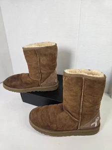 UGG Classic Breast Cancer Ribbon Sheepskin Boots, US 5/ EUR 36 - Picture 1 of 11