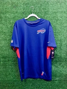 Camisa de rendimiento Nike DRI-FIT Buffalo Bills NFL ONFIELD azul para hombre talla XL - Imagen 1 de 2