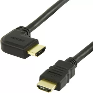 90 Degree Right Angle Short 30cm 50cm 0.5m HDMI Cable Straight Connector Male - Picture 1 of 12